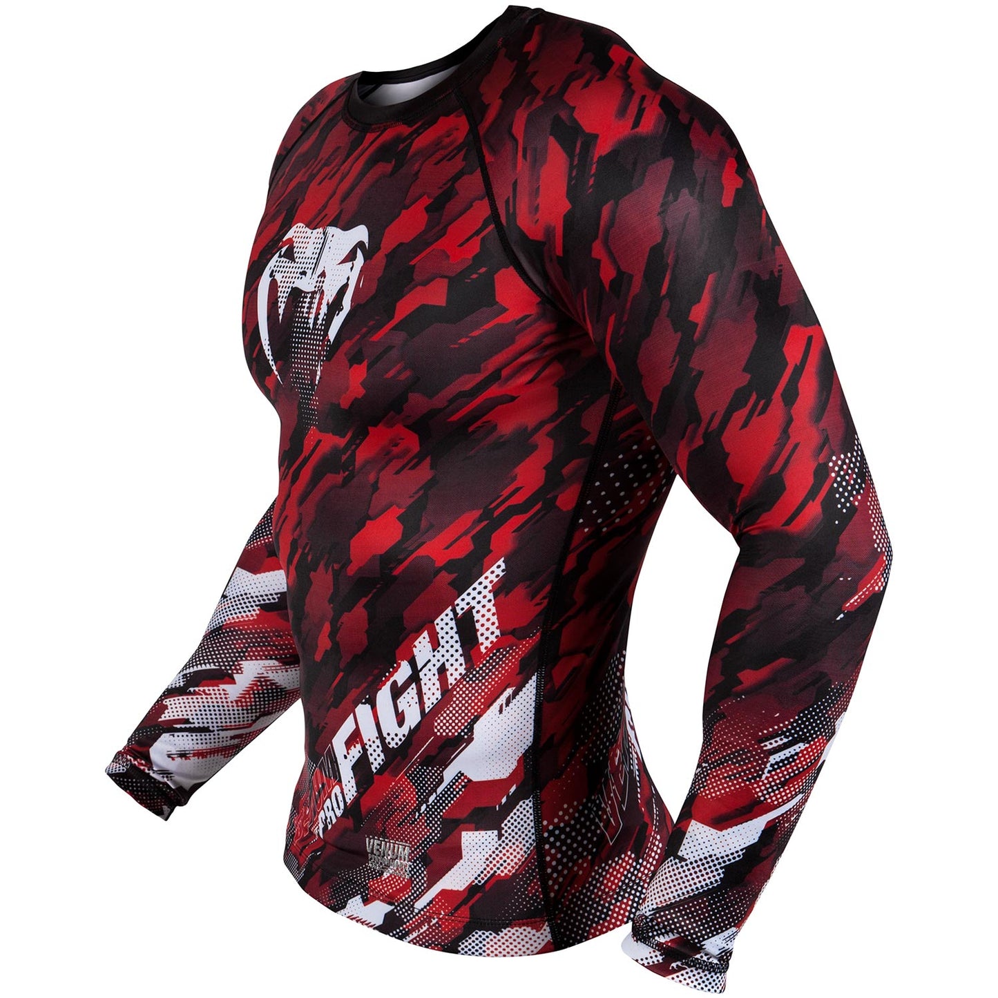 Rashguard Venum Tecmo - Maniche lunghe - Rosso Camo