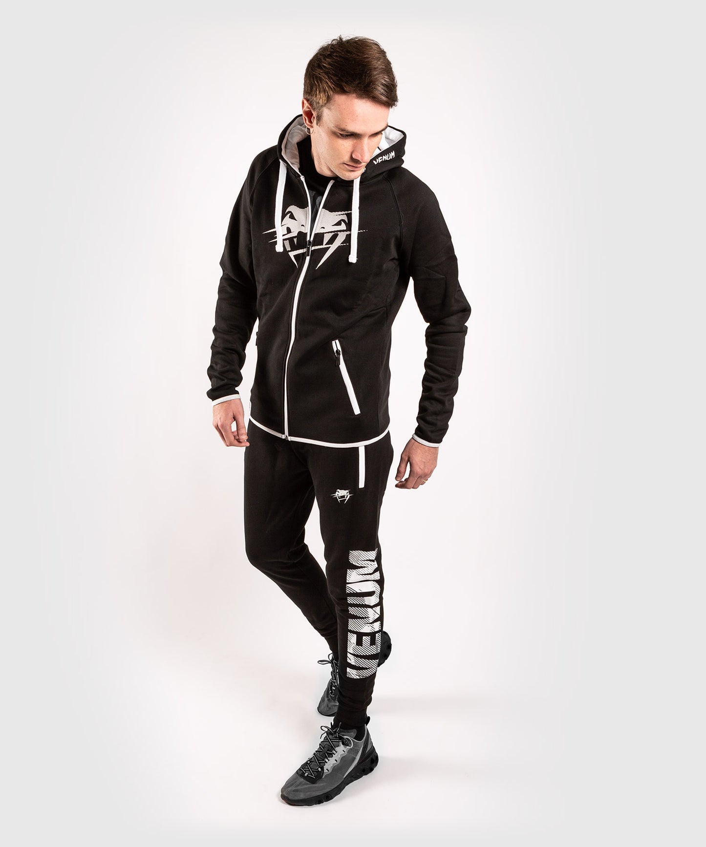 Felpa con cappuccio Venum Giant - Nero/Bianco