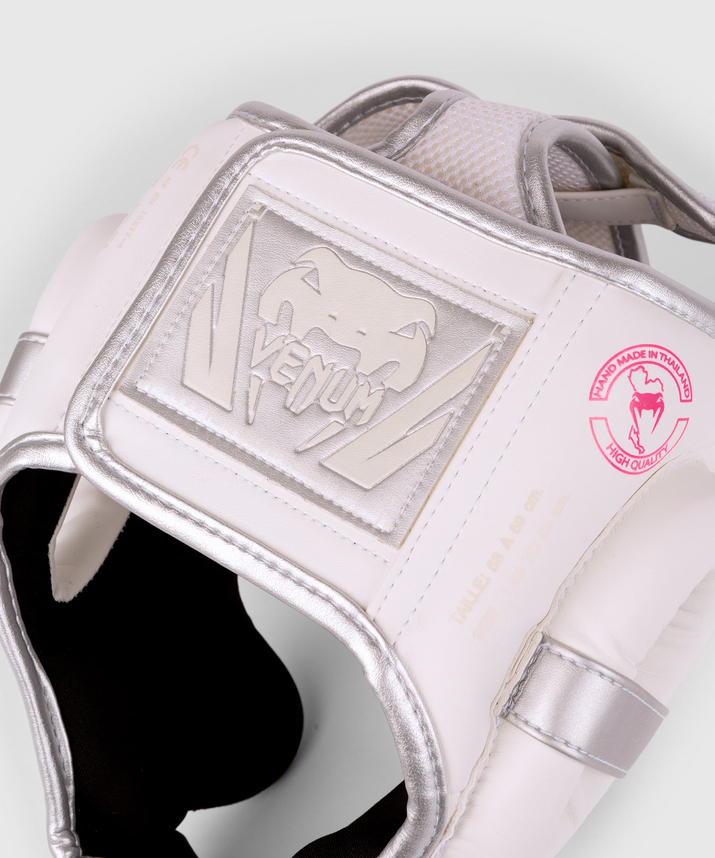 Casco Venum Elite - Bianco/Argento-Rosa