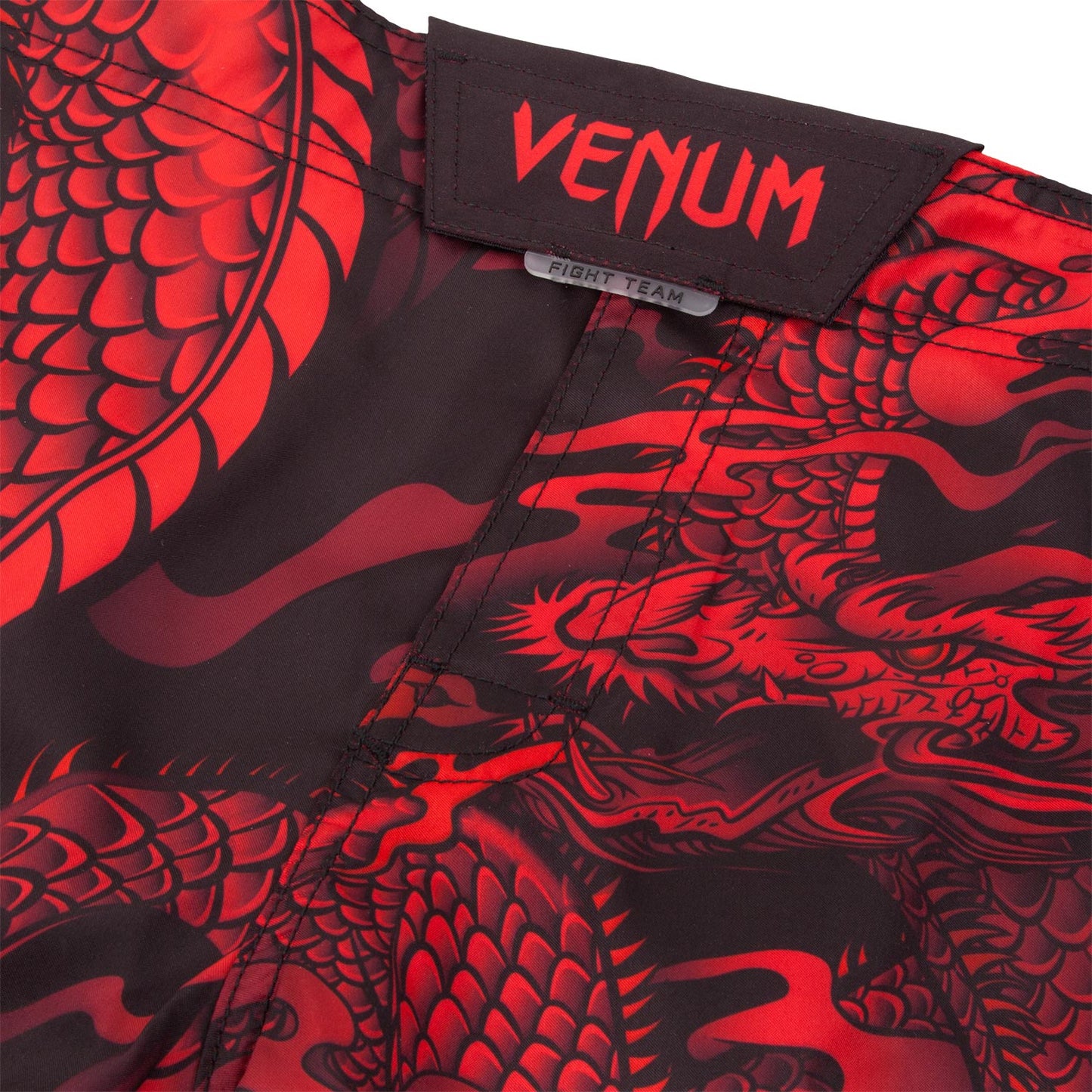 Pantaloncini da combattimento Venum Dragon's Flight -  Nero/Rosso